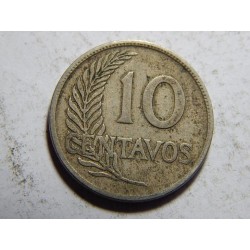 Peru 10 Centavos 1920 XF č05895