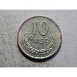 Polsko 10 Groszy 1977 XF č05812 