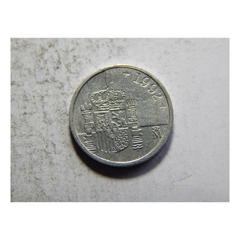 Španělsko 1 Peseta 1992 XF č05834 Španělsko 1 Peseta 1992 XF č05834