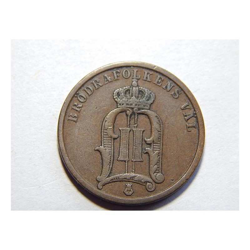 Sweden 2 Öre 1898 XF č11507 Sweden 2 Öre 1898 XF č11507