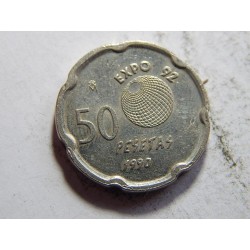 Španělsko 50 Pesetas 1990 XF č05950 