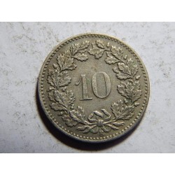 Švýcarsko 10 Rappen 1882 B XF č05907 