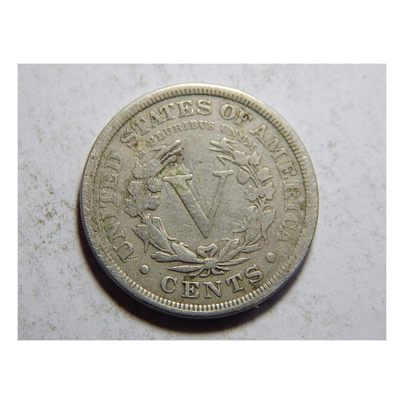 USA 5 Cents 1898 VF č05877 USA 5 Cents 1898 VF č05877