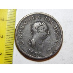 Anglie ½ Penny 1806 VF č31998