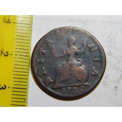 Anglie 1 Farthing 1739 F č32018