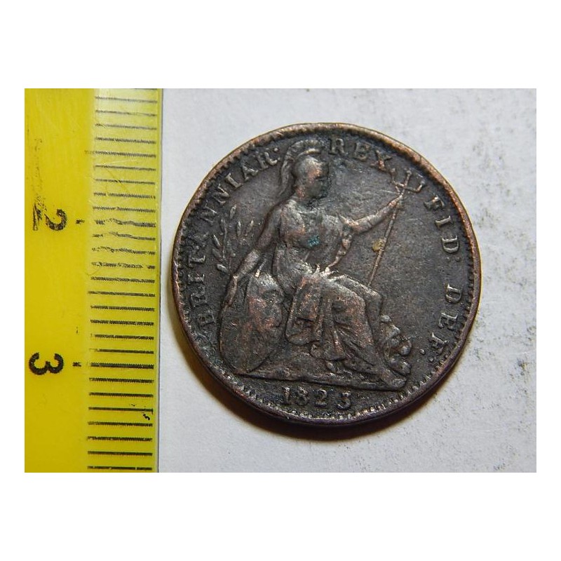 Anglie 1 Farthing 1823 F-VF č32011 Anglie 1 Farthing 1823 F-VF č32011