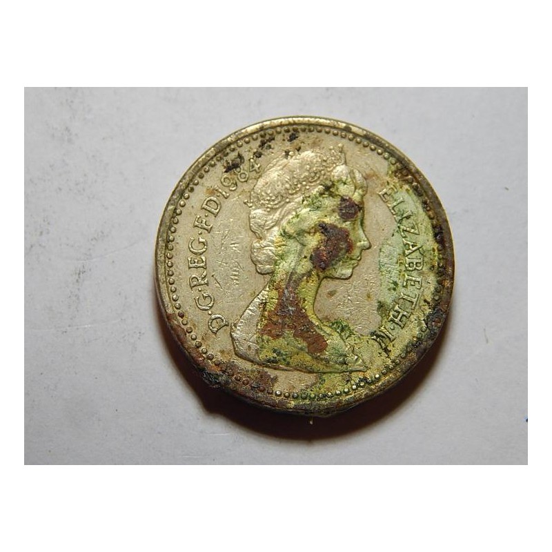 Anglie 1 Pound 1984 F č31761 Anglie 1 Pound 1984 F č31761