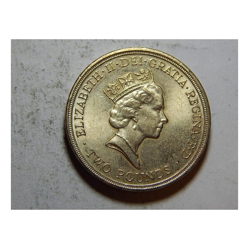 Anglie 2 Pounds 1989 XF-UNC č32079 Anglie 2 Pounds 1989 XF-UNC č32079