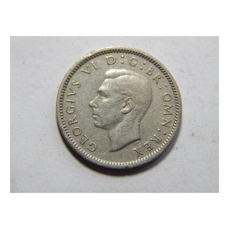 Anglie 6 Pence 1948 XF č30200 Anglie 6 Pence 1948 XF č30200