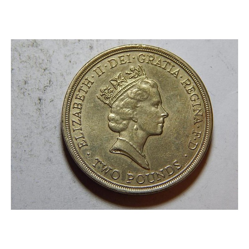 Anglie 2 Pounds 1995 XF-UNC č32080 Anglie 2 Pounds 1995 XF-UNC č32080