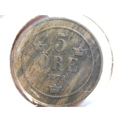 Sweden 5 Öre 1878 RR XF č00649
