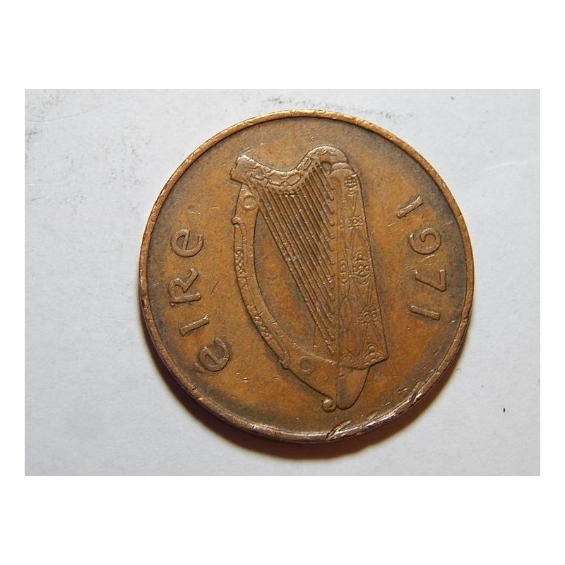 Irsko 2 Penny 1971 VF č31863 Irsko 2 Penny 1971 VF č31863