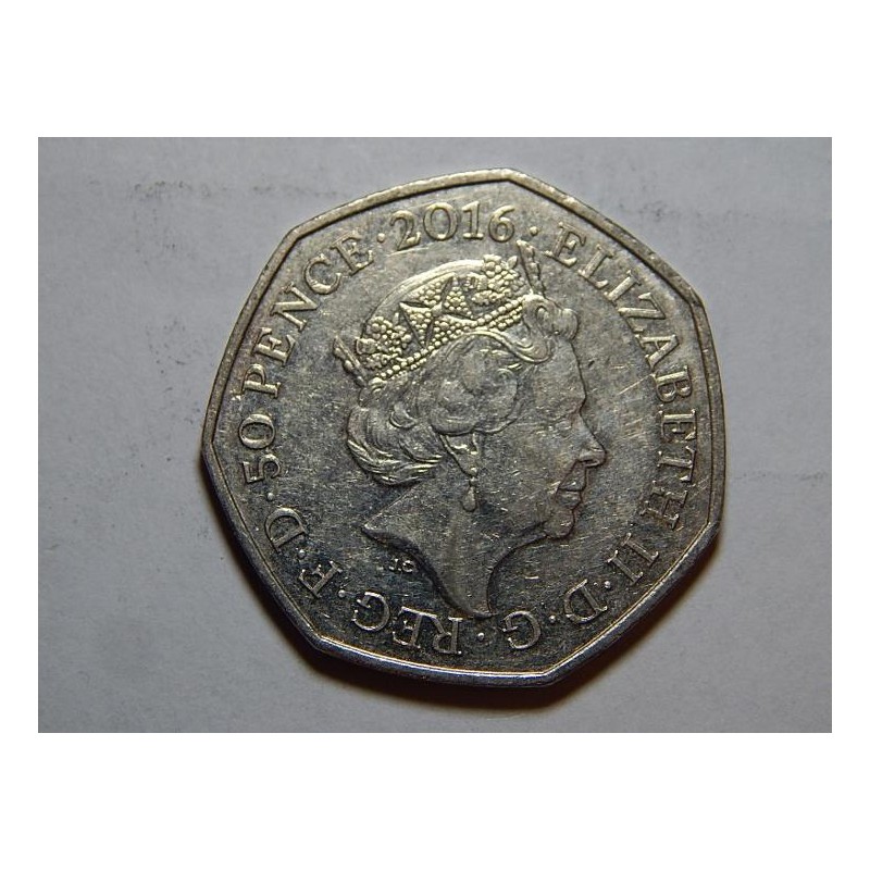 Anglie 50 Pence 2016 plavání UNC č31572 Anglie 50 Pence 2016 plavání UNC č31572
