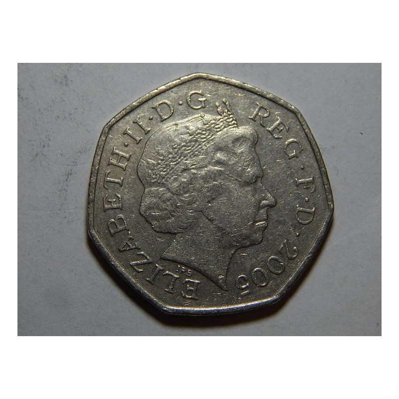 Anglie 50 Pence 2005 Johnsons 1755 XF č31680 Anglie 50 Pence 2005 Johnsons 1755 XF č31680