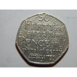 Anglie 50 Pence 2005 Johnsons 1755 XF č31680