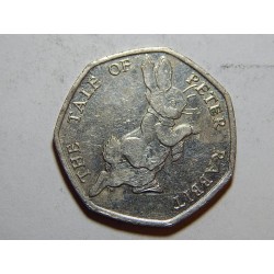 Anglie 50 Pence 2017 The Tale of Peter Rabbit XF-UNC č31954