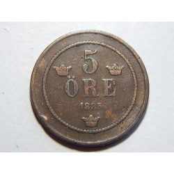 Sweden 5 Öre 1885 RR VF č11600