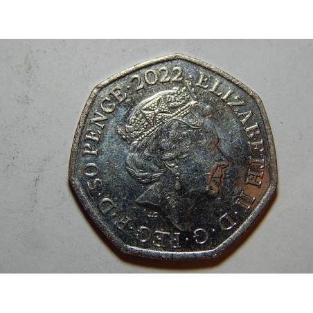 Anglie 50 Pence 2022 výročí 70 let UNC č31637