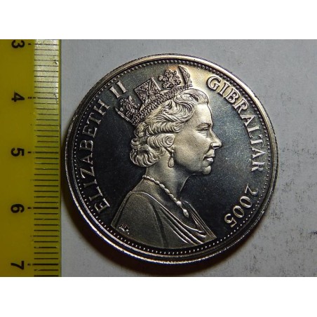 Gibraltar 1 Crown 2005 PROOF č36055