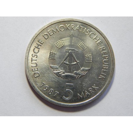 Německo DDR 5 Mark 1987 A Nikolai Viertel UNC č32095