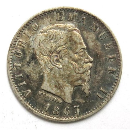 Italie 20 Centesimi 1863 M BN Ag XF č00021