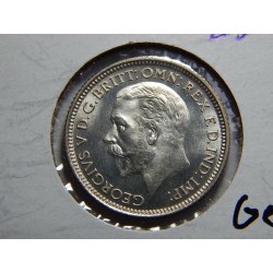 Anglie 6 Pence 1927 žaludy RRR!!! BU č00009   