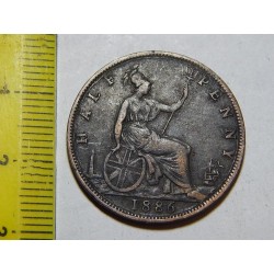 Anglie ½ Penny 1886 VF č37922