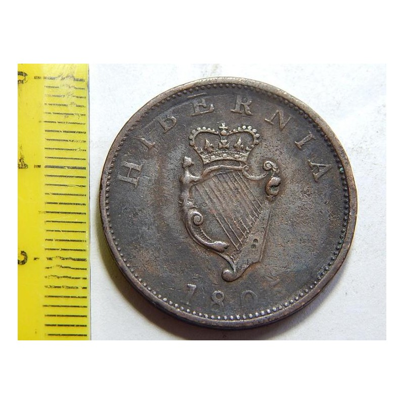 Anglie ½ Penny 1805 VF č44039 Anglie ½ Penny 1805 VF č44039