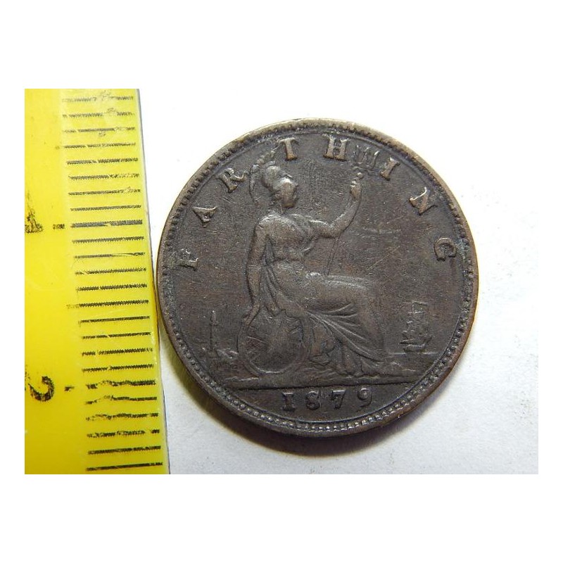 Anglie 1 Farthing 1879 XF č44020 Anglie 1 Farthing 1879 XF č44020