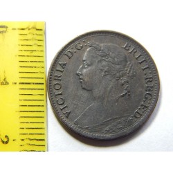 Anglie 1 Farthing 1884 UNC č44008 
