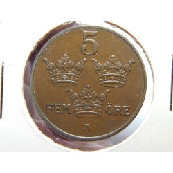 Sweden 5 Öre 1950 bronze UNC č00585