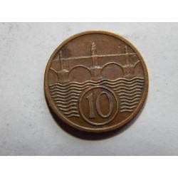 Československo 10 Haléřů 1938 XF-UNC č37139