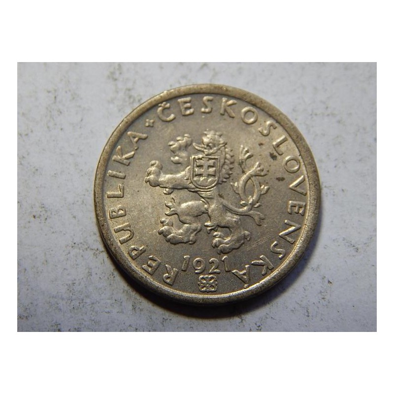 Československo 20 Haléřů 1921 XF-UNC č38417 Československo 20 Haléřů 1921 XF-UNC č38417