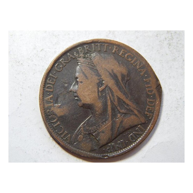 Anglie 1 Penny 1899 F č39586 Anglie 1 Penny 1899 F č39586