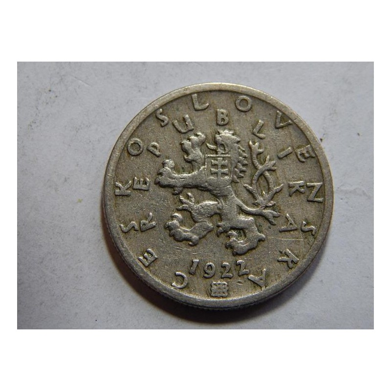 Československo 50 Haléřů 1922 XF č37013 Československo 50 Haléřů 1922 XF č37013