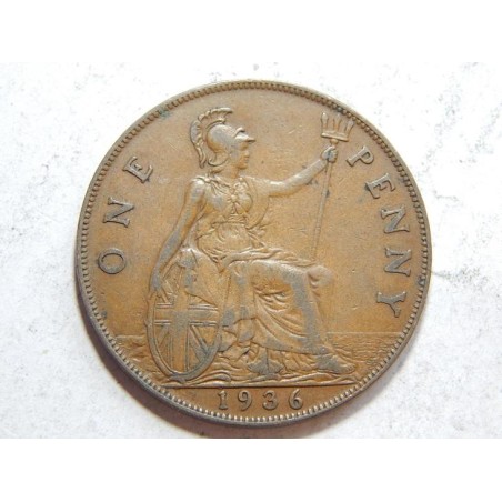 Anglie 1 Penny 1936 XF č39534