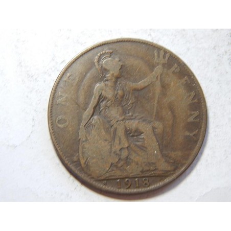Anglie 1 Penny 1918 H R VF č39590