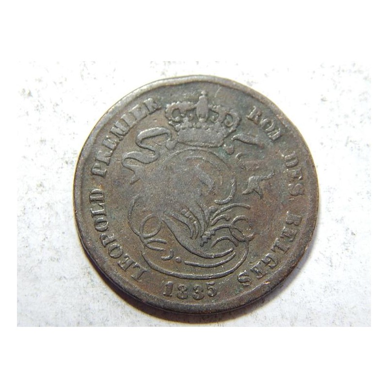 Belgie F. legenda 2 Centimes 1835 VF č38434 Belgie F. legenda 2 Centimes 1835 VF č38434