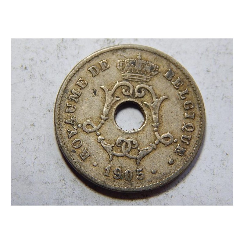 Belgie F. legenda 10 Centimes 1905 XF č38425 Belgie F. legenda 10 Centimes 1905 XF č38425