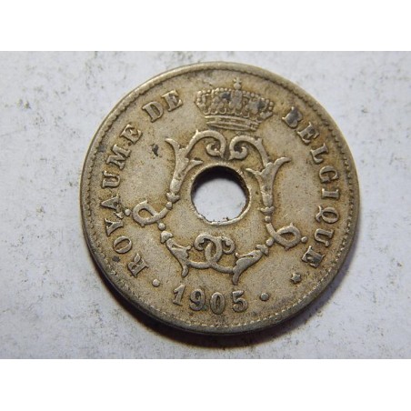 Belgie F. legenda 10 Centimes 1905 XF č38425