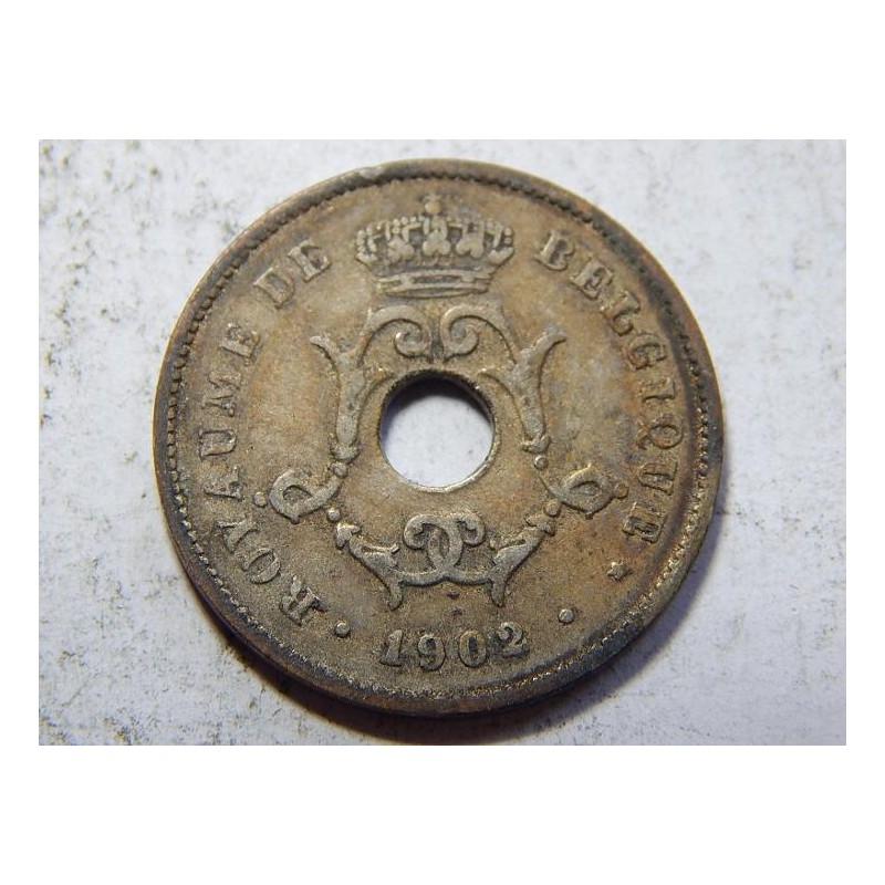 Belgie F. legenda 10 Centimes 1902 VF č38489 Belgie F. legenda 10 Centimes 1902 VF č38489