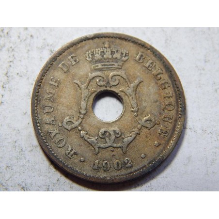 Belgie F. legenda 10 Centimes 1902 VF č38489