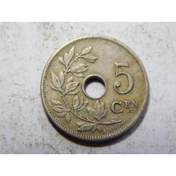 Belgie N. legenda 5 Centimes 1906 XF č38479