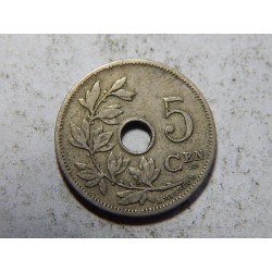 Belgie N. legenda 5 Centimes 1906 XF č38528