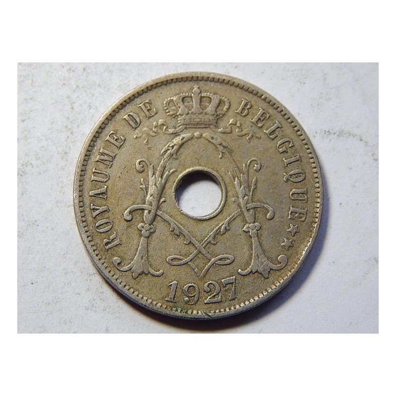 Belgie F. legenda 10 Centimes 1927 XF č39570 Belgie F. legenda 10 Centimes 1927 XF č39570