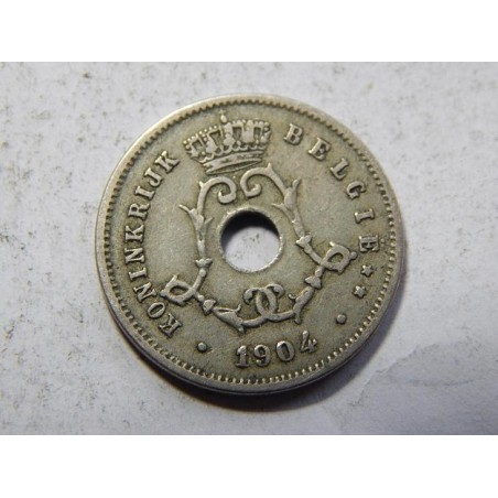 Belgie N. legenda 5 Centimes 1904 XF č38477