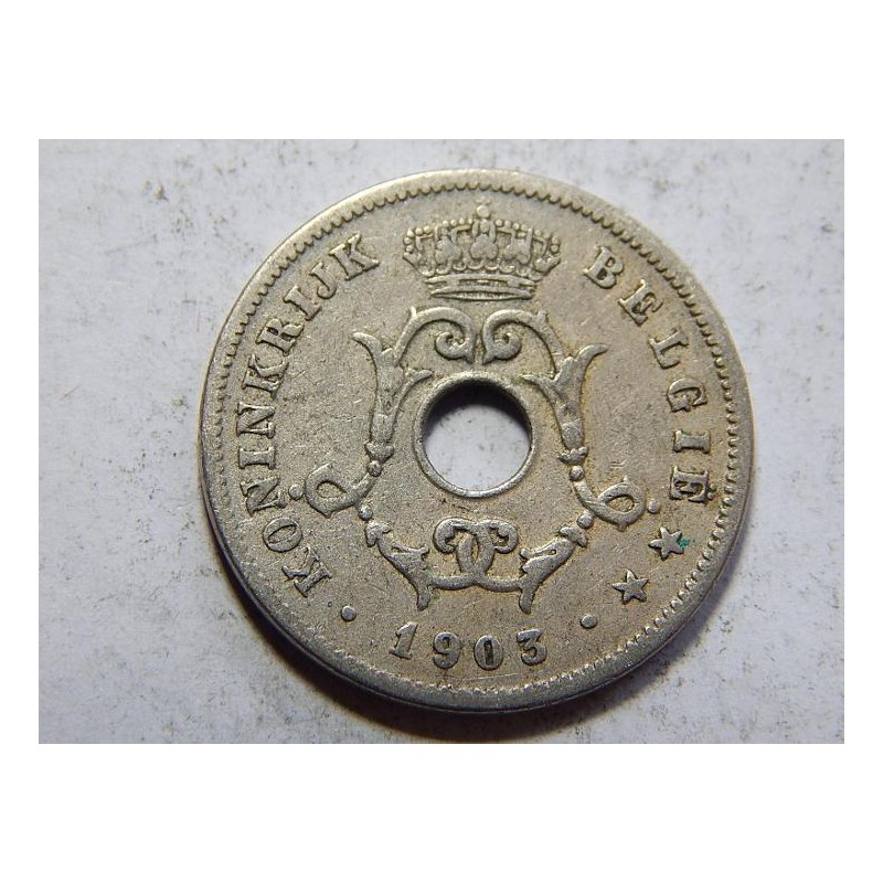 Belgie N. legenda 10 Centimes 1903 VF-XF č38423 Belgie N. legenda 10 Centimes 1903 VF-XF č38423