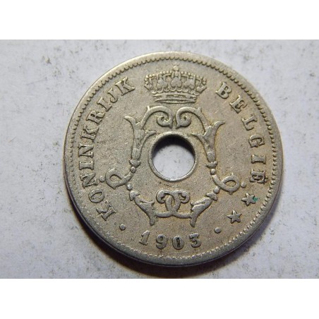 Belgie N. legenda 10 Centimes 1903 VF-XF č38423