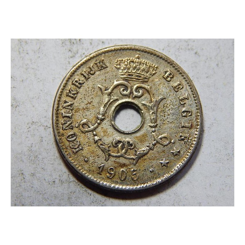 Belgie N. legenda 10 Centimes 1905 XF č38450 Belgie N. legenda 10 Centimes 1905 XF č38450