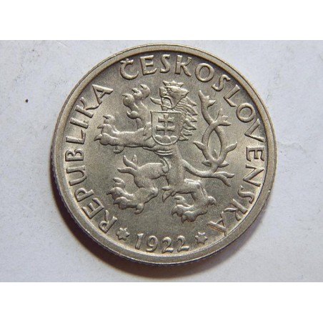 Československo 1 Koruna 1922 UNC č39458  
